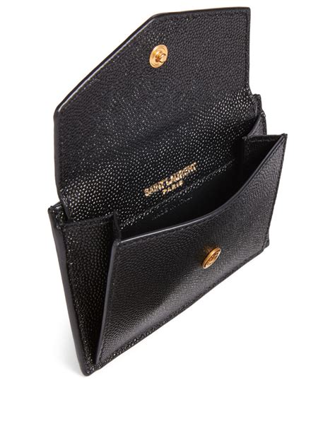 ysl uptown leather wallet|saint laurent uptown leather wallet.